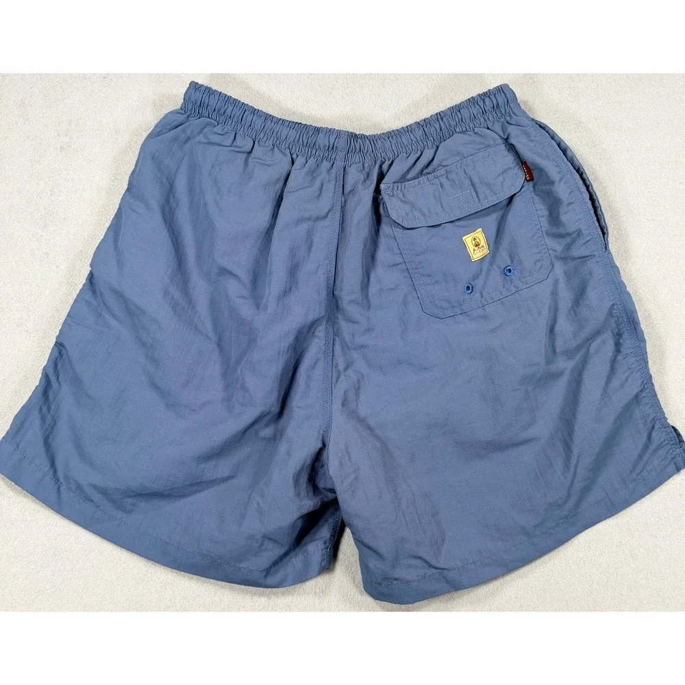 Vintage Joe Marlin Large Trunks Mens Blue Nylon Lined Retro 90s Board Shorts